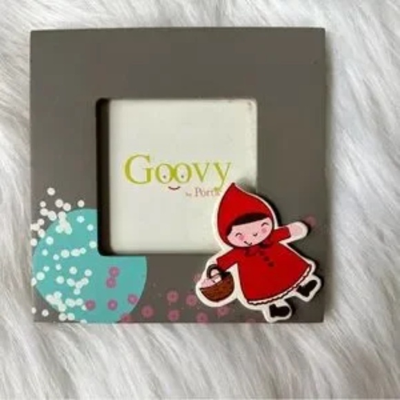 Goovy by Portico Grey Little Red Riding Hood Wooden Square Photo Frame Wallet Sz - Picture 6 of 6